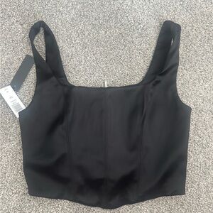 Aritzia Black Crop Top